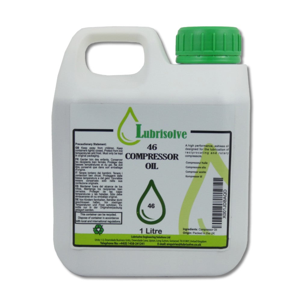 Compressor Oil 46 Lubrisolve 1L Bottle