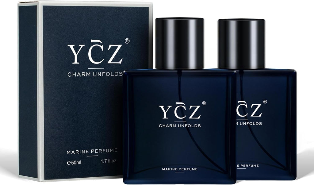 Ycz Charm Unfolds Marine Perfume for Men, 1.7 Oz. Long Lasting Eau De Parfum for Men, Oriental Woody Fragrance - Ideal Special Occasions, Making It the Ideal Gentlemen’S Gift