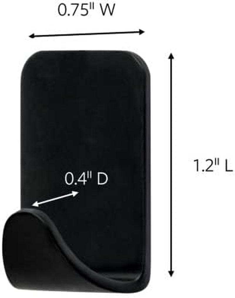 Command Designer Hooks, Medium, Brushed Nickel, 3-Hooks (17081BN-3ES), Great for Dorm Decor