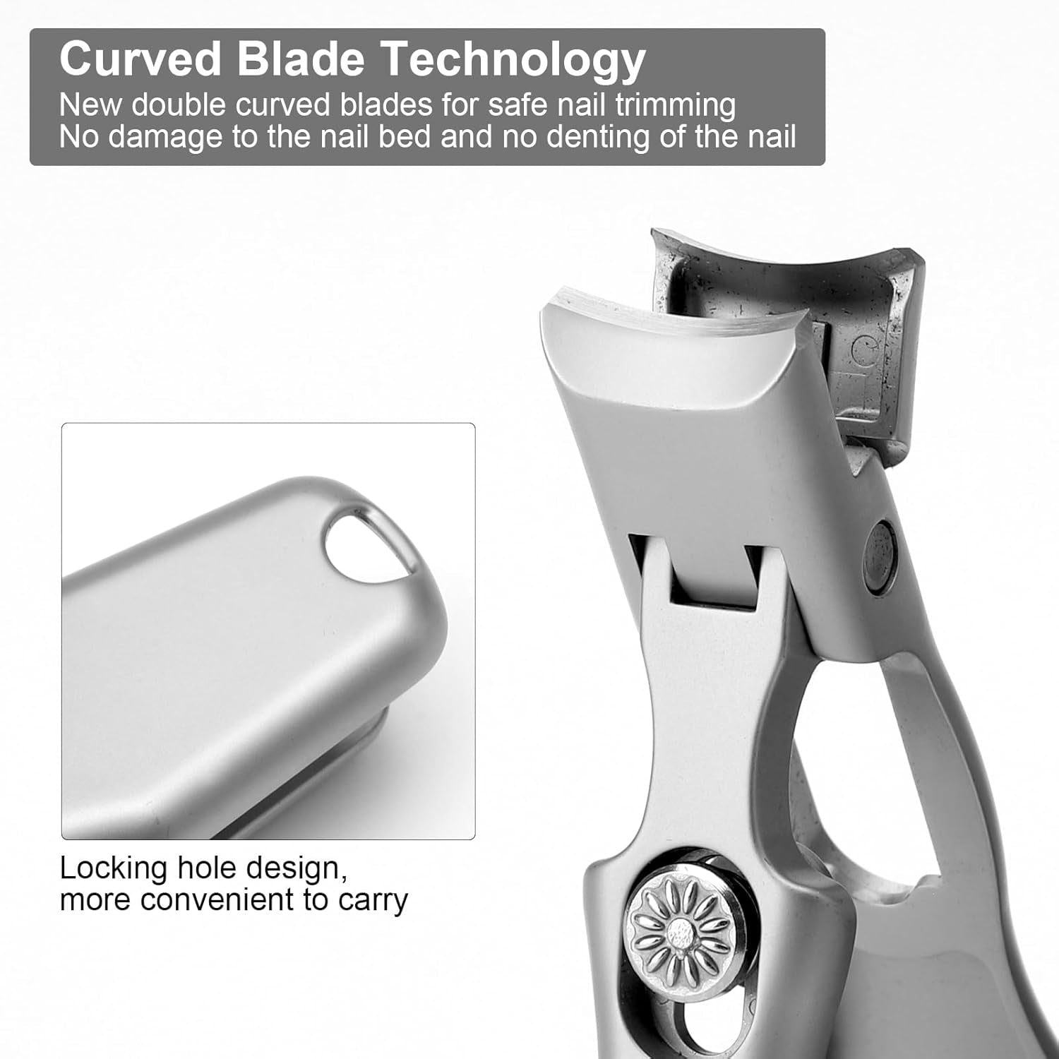 German Nail Clippers - Best for Thick Nails & Acrylic, Toe Nail Clippers