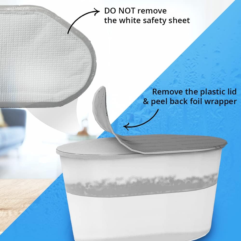 ANSIO Dehumidifier Disposable Pack of 10 Room Moisture Absorber Condensation Remover De Humidifiers for Damp, Mould in Home, Bathroom, Window, House, Kitchen, Wardrobe, Bedroom Interior Moisture Traps