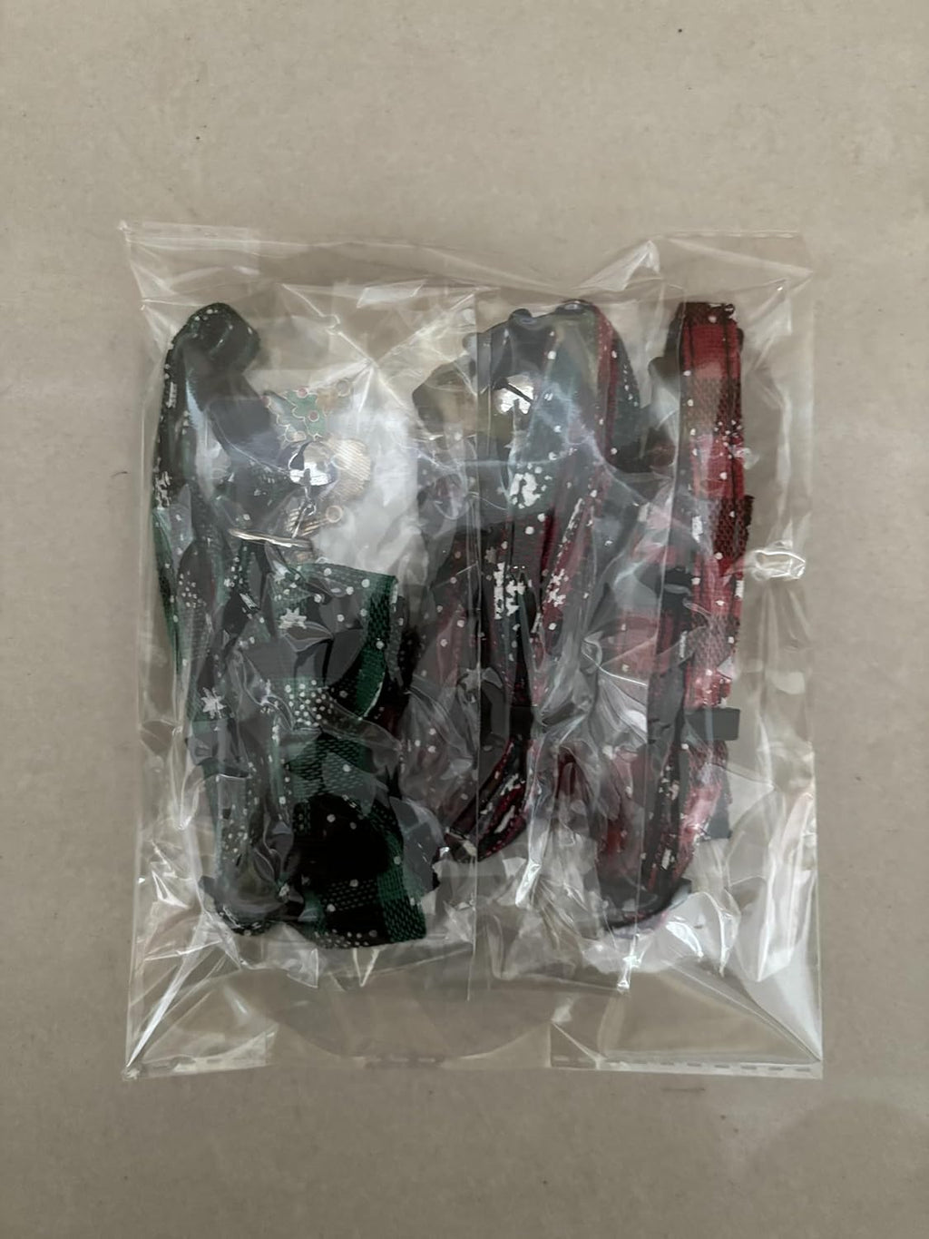 3 Pack Christmas Plaid Cat Collars, Breakaway Cat Collars with Bow Tie Bells Xmas Adjustable Plaid Snowflake Collar Safety Quick Release for Puppy Kitten Supplies