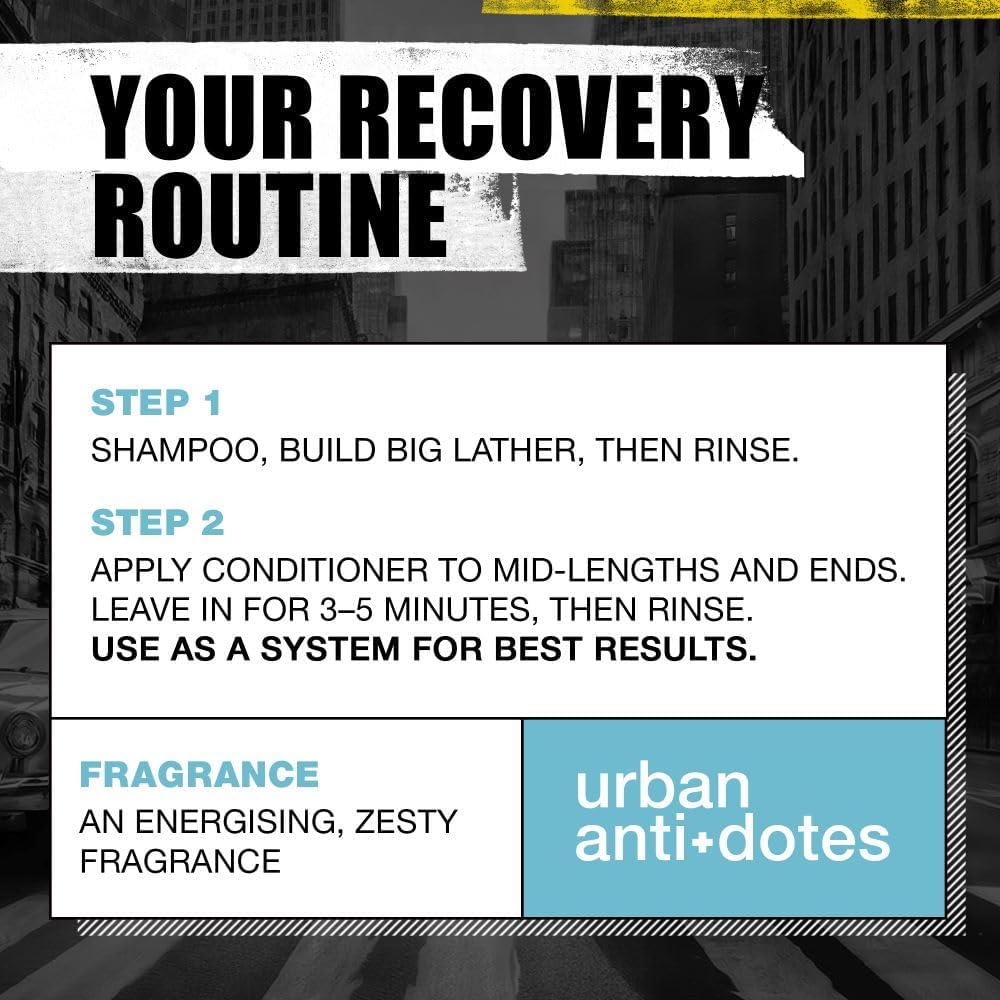 Bed Head by  750Ml Recovery Shampoo and Conditioner Set - Deep Moisture, Salon-Pro, Shampoo and Conditioner for Dry, Heat Damaged Hair to Control Frizz, Unisex Colour Protection Hair Treatment