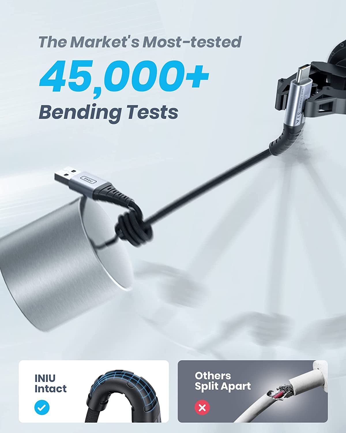 USB C Charger Cable, 2M Type C Cable Fast Charging, Braided USB a to USB-C Phone Charger Cable USBC for Iphone 17 16 15 Pro Max, Samsung Galaxy S25 S24 Ultra, Pixel 9, Ipad Air, Switch Steam Etc.