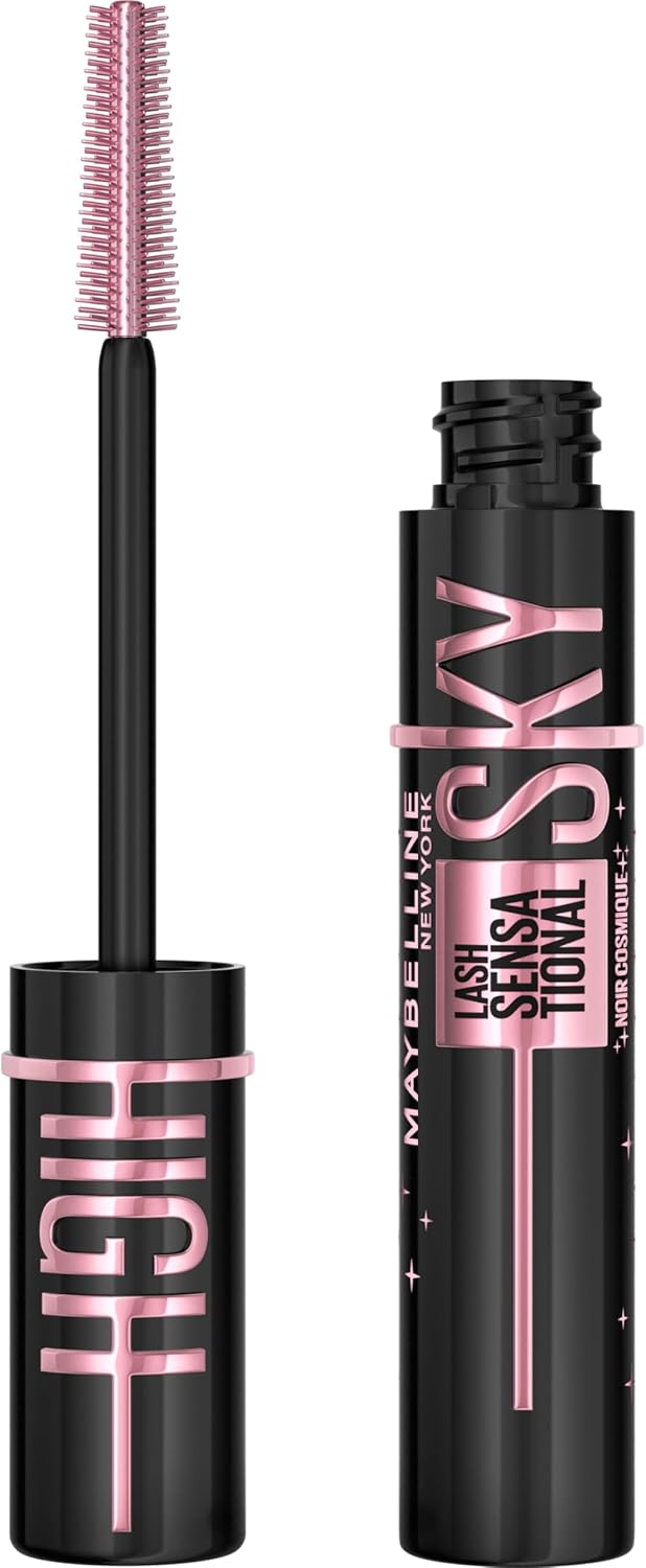 Maybelline New York Lash Sensational Sky High Mascara, Volumising & Lengthening Mascara, Washable Flake-Free Formula Infused with Bamboo Extract & Fibres, 7.2 Ml