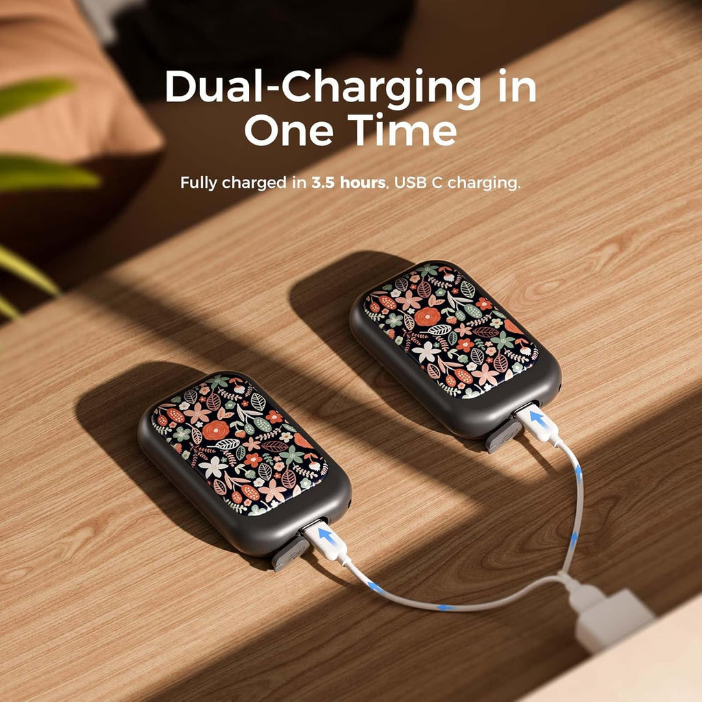 Magnetic Rechargeable Hand Warmers 2 Pack, Card-Style Electric Hand Warmer, Pocket Battery Operated Heater, UL Certified, 3 Heat Settings, Tech Gifts for Men,Purse Must Haves, UT4 Young