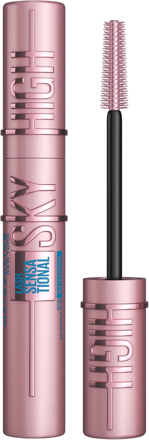 Maybelline New York Lash Sensational Sky High Mascara, Volumising & Lengthening Mascara, Washable Flake-Free Formula Infused with Bamboo Extract & Fibres, 7.2 Ml