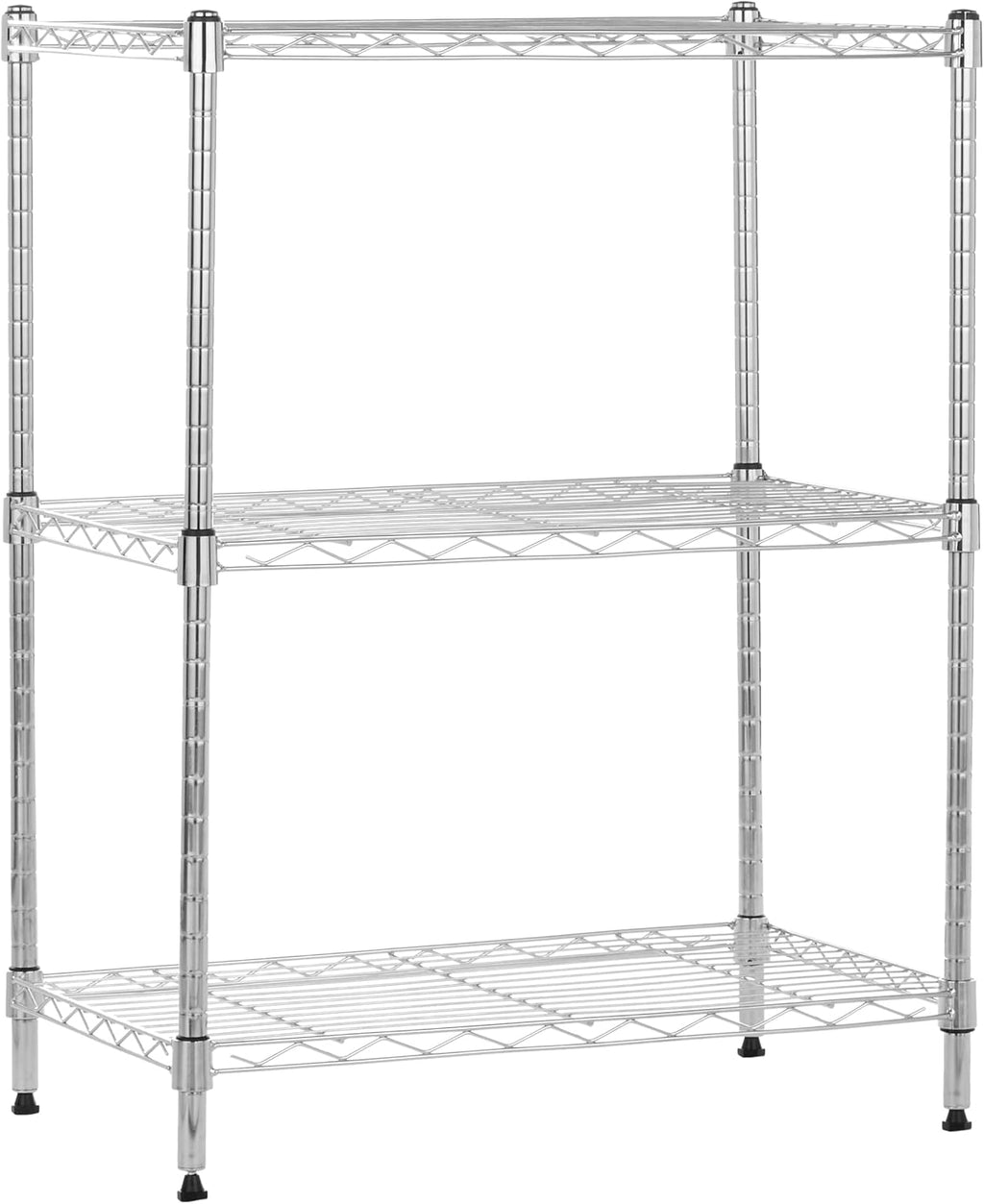 Amazon Basics 4-Shelf Storage Unit with Height Adjustable Shelves and Levelling Feet, 640 Kg Max Weight, Black, 35.6 Cm D X 91.4 Cm W X 137.1 Cm H