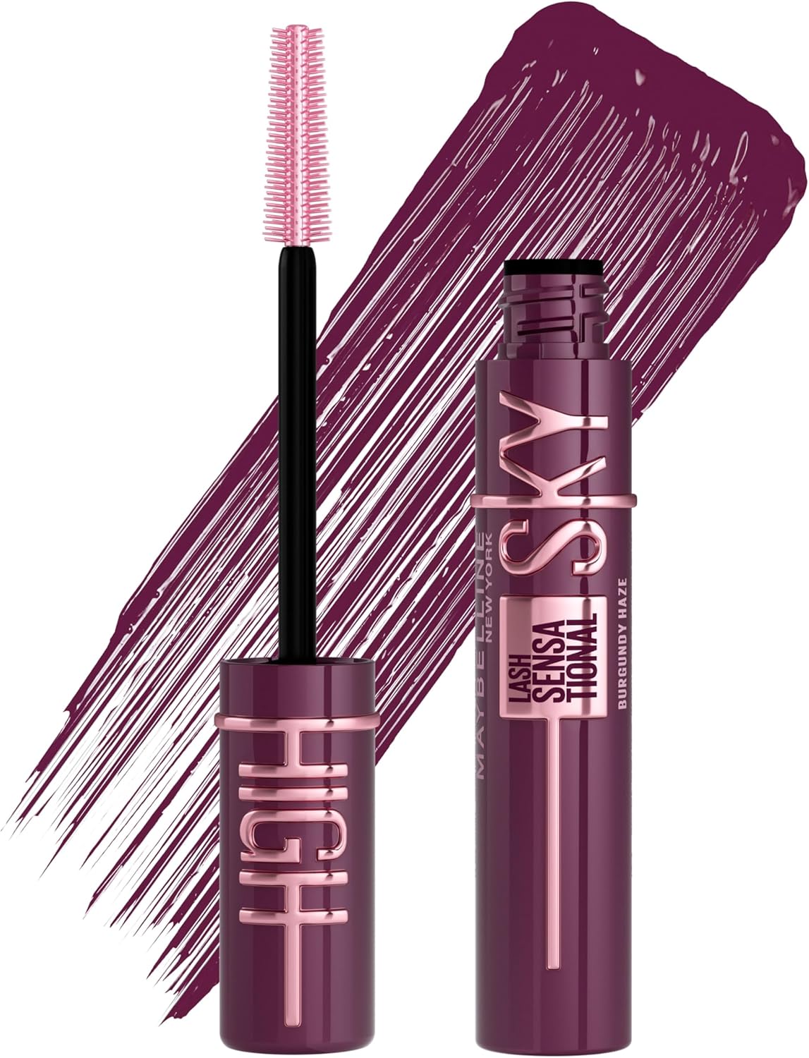 Maybelline New York Lash Sensational Sky High Mascara, Volumising & Lengthening Mascara, Washable Flake-Free Formula Infused with Bamboo Extract & Fibres, 7.2 Ml