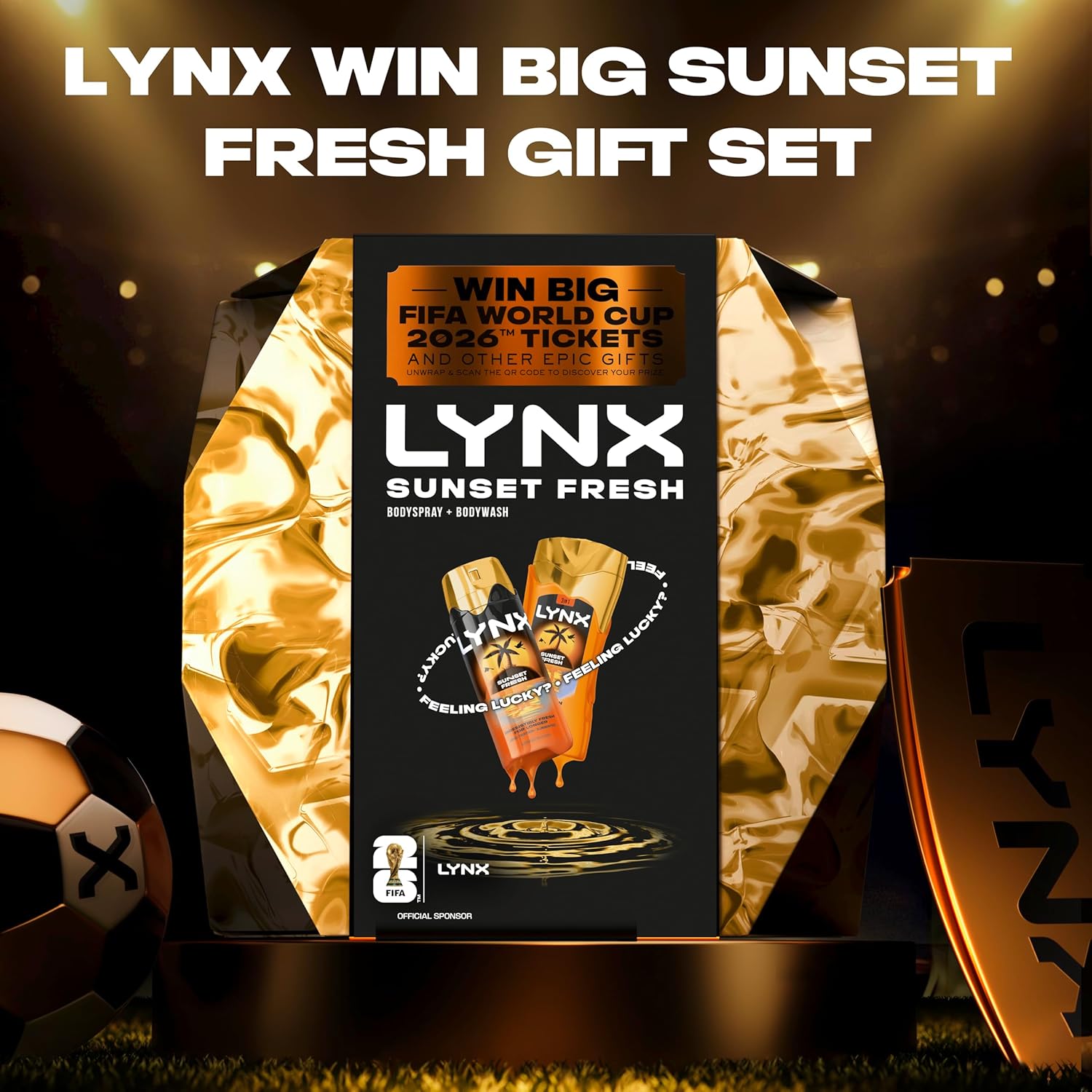 Sunset Fresh Win Big Gift Set with a Body Wash and Body Spray for a Chance to Win FIFA World Cup 2026™ Tickets 2 Piece