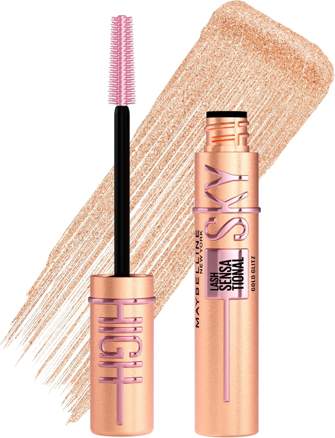 Maybelline New York Lash Sensational Sky High Mascara, Volumising & Lengthening Mascara, Washable Flake-Free Formula Infused with Bamboo Extract & Fibres, 7.2 Ml
