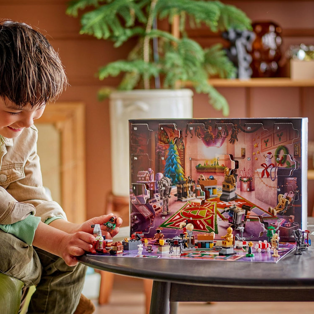 Star Wars Advent Calendar 2025 for 6+ Year Old Boys - Christmas Countdown Toy with 24 Surprises Incl. 2 Minifigures & 5 Droid Figures - Gift Idea - 75418