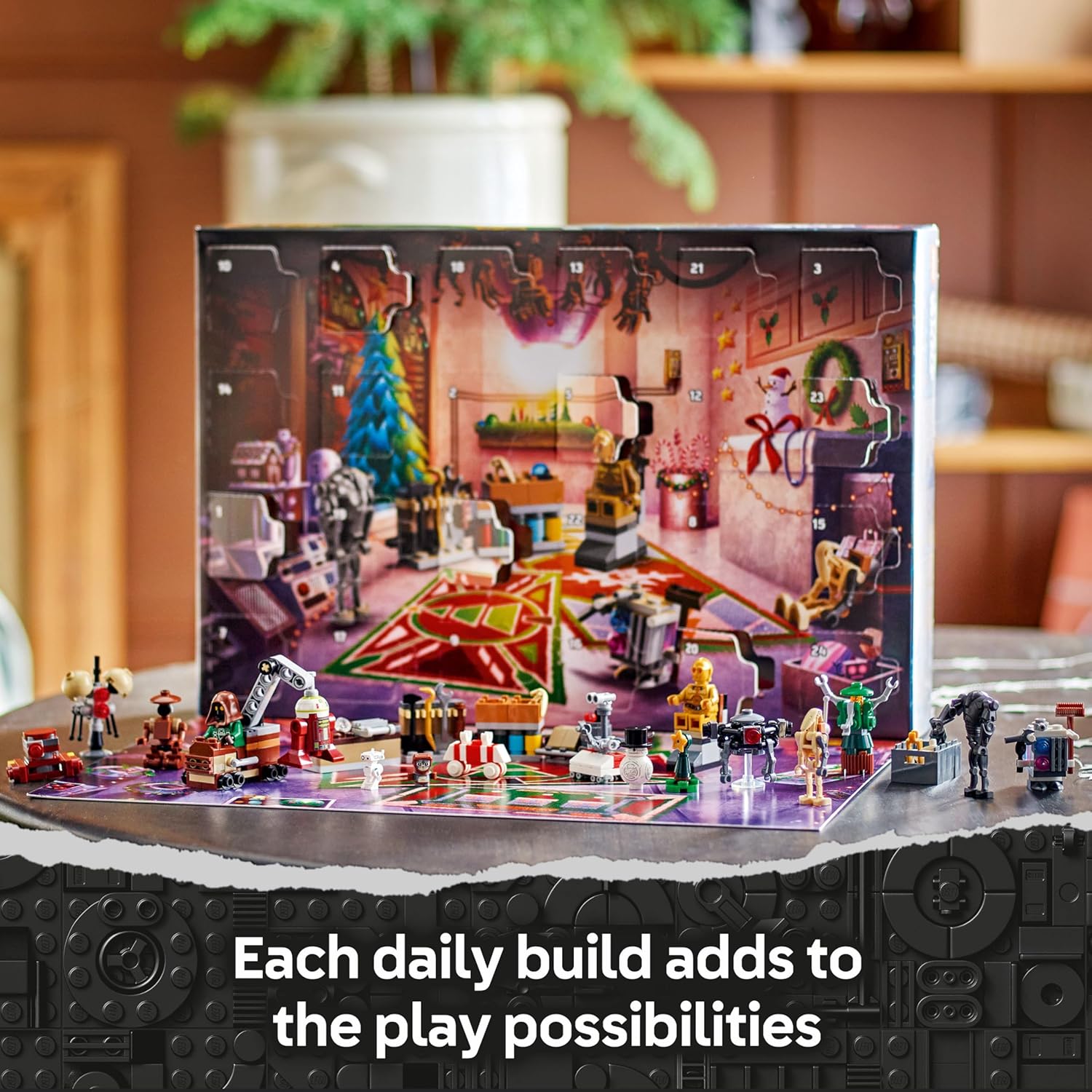 Star Wars Advent Calendar 2025 for 6+ Year Old Boys - Christmas Countdown Toy with 24 Surprises Incl. 2 Minifigures & 5 Droid Figures - Gift Idea - 75418