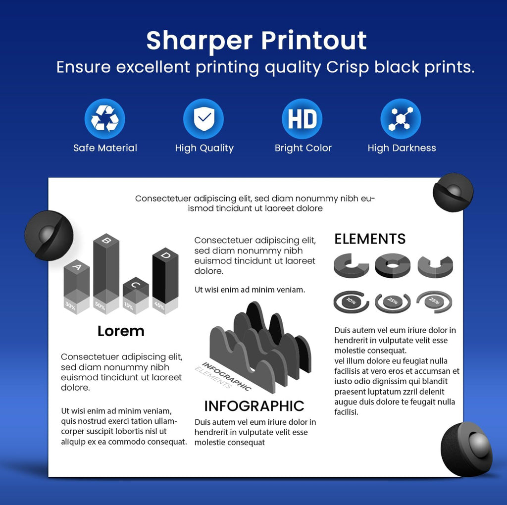 Hookink Twin Pack Brother TN-2510 Black Toner Cartridge