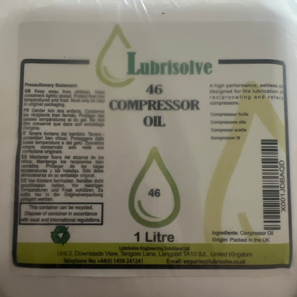 Compressor Oil 46 Lubrisolve 1L Bottle