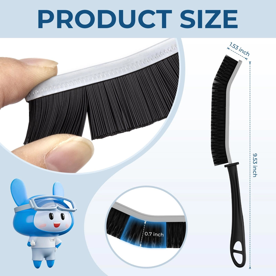 3 Pack - Multi-pack Cleangor Crevice Cleaning Brush Hard Bristle for Recess/Gaps