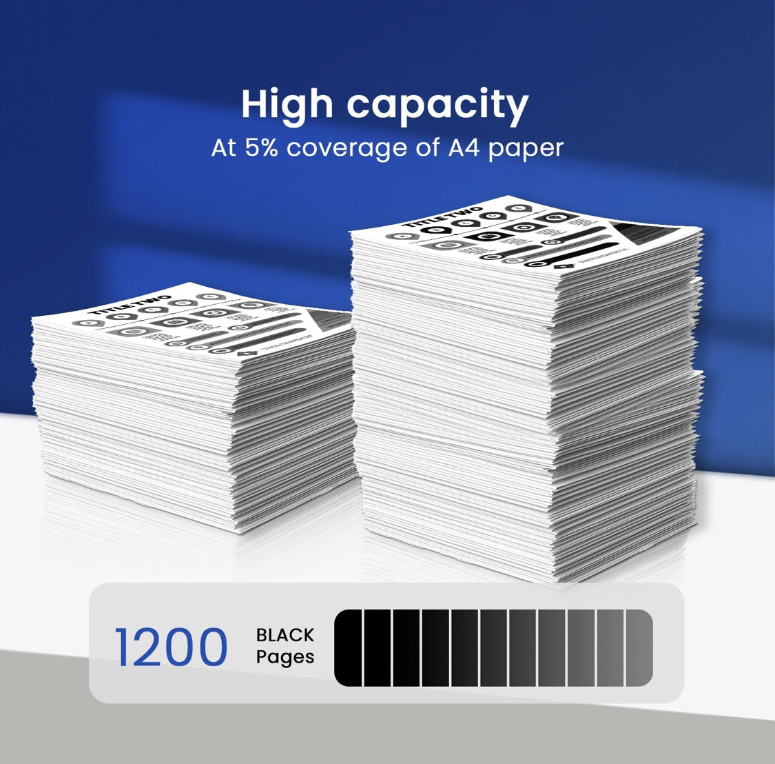 Hookink Twin Pack Brother TN-2510 Black Toner Cartridge