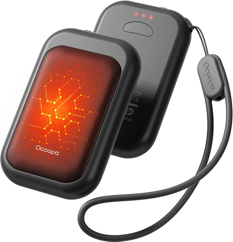 Magnetic Rechargeable Hand Warmers 2 Pack, Card-Style Electric Hand Warmer, Pocket Battery Operated Heater, UL Certified, 3 Heat Settings, Tech Gifts for Men,Purse Must Haves, UT4 Young