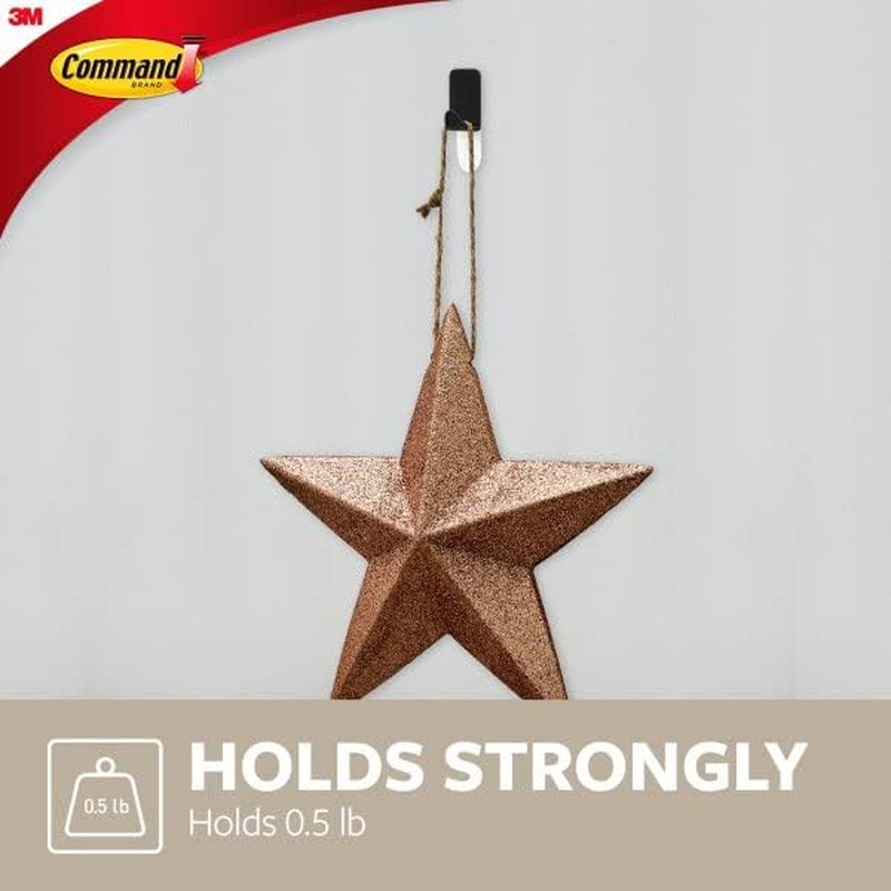 Command Designer Hooks, Medium, Brushed Nickel, 3-Hooks (17081BN-3ES), Great for Dorm Decor