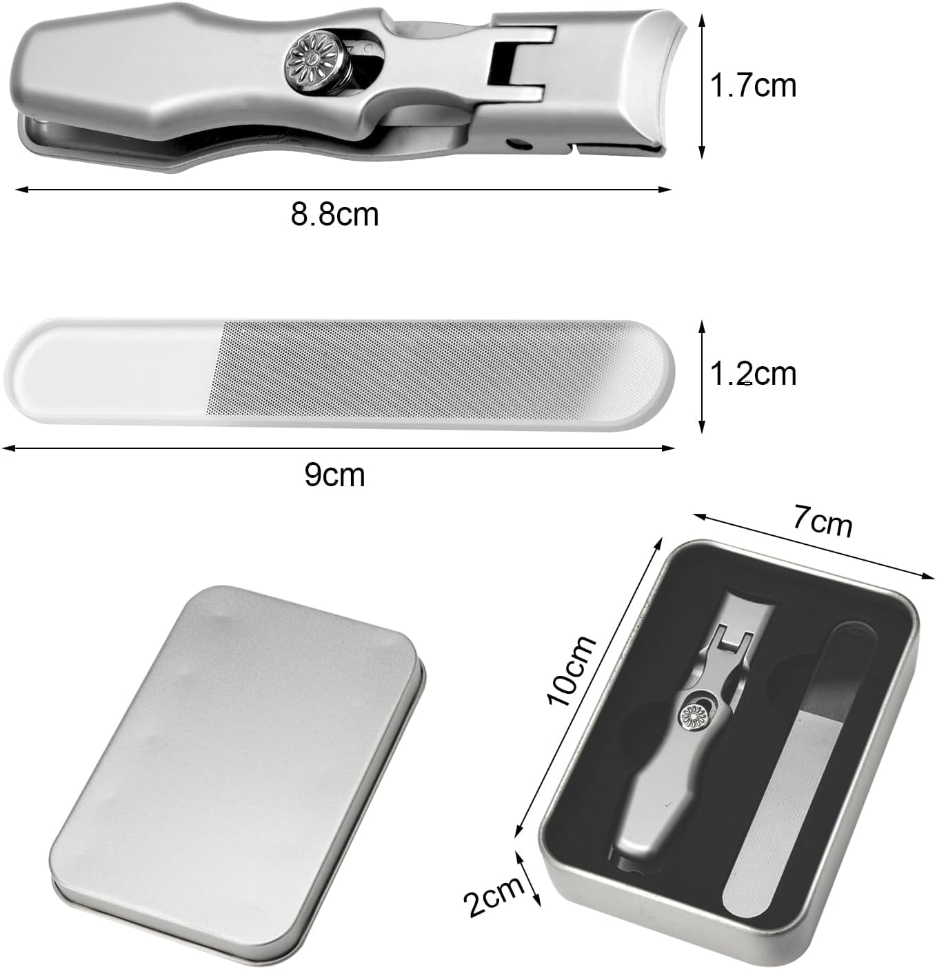 German Nail Clippers - Best for Thick Nails & Acrylic, Toe Nail Clippers