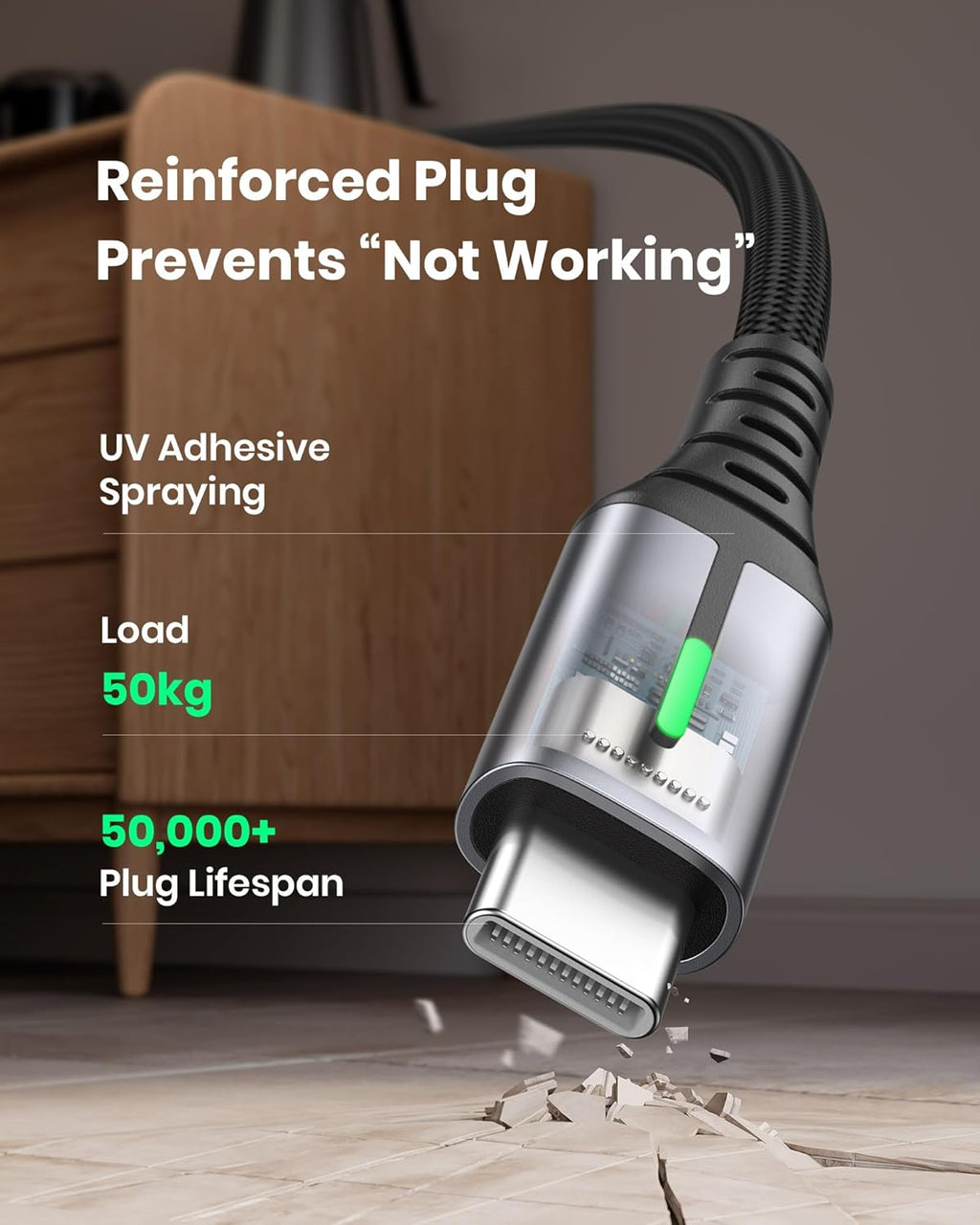 USB C Charger Cable, 2M Type C Cable Fast Charging, Braided USB a to USB-C Phone Charger Cable USBC for Iphone 17 16 15 Pro Max, Samsung Galaxy S25 S24 Ultra, Pixel 9, Ipad Air, Switch Steam Etc.