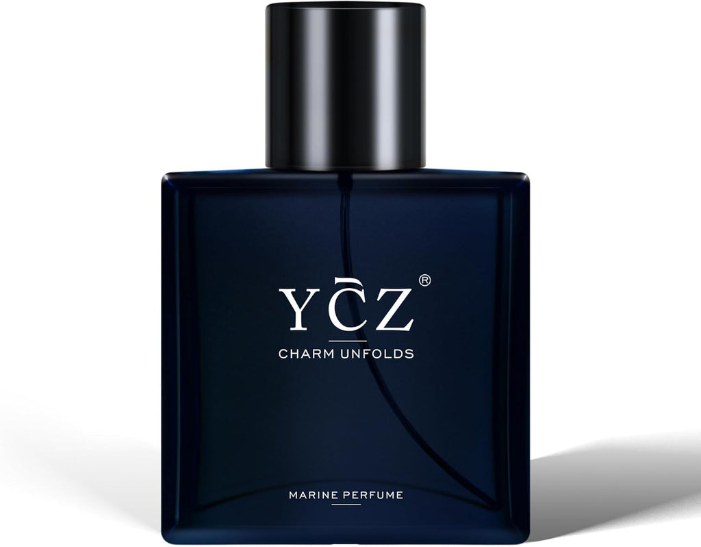 Ycz Charm Unfolds Marine Perfume for Men, 1.7 Oz. Long Lasting Eau De Parfum for Men, Oriental Woody Fragrance - Ideal Special Occasions, Making It the Ideal Gentlemen’S Gift